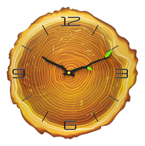 Reloj De Pared Silencioso De 12 Pulgadas, Reloj 4 Números C