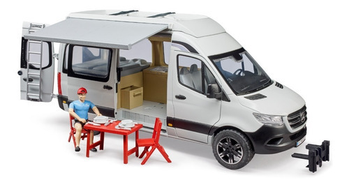 Bruder Toys Mb Sprinter Camper With Driver 2672 Color Blanco Personaje FIGURA