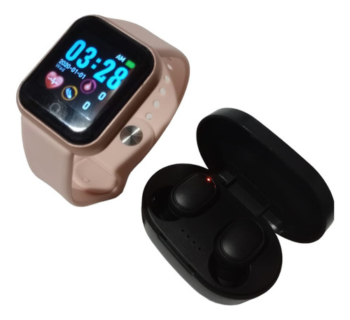 Auricular A6s Inalambrico + Reloj Y68 Bluetooth Smartwatch