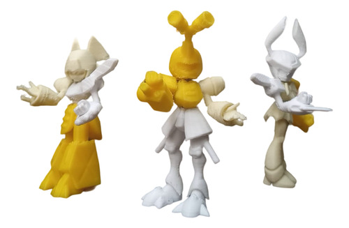 Combo 1 Medabots Figuras Iman Rokusho Metabee Brass
