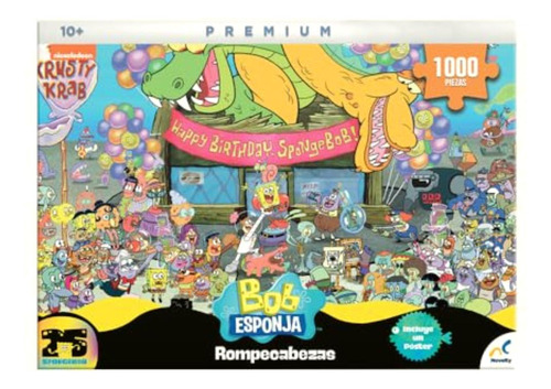 Novelty Corp Rompecabezas Coleccionable Premium Bob Esponja