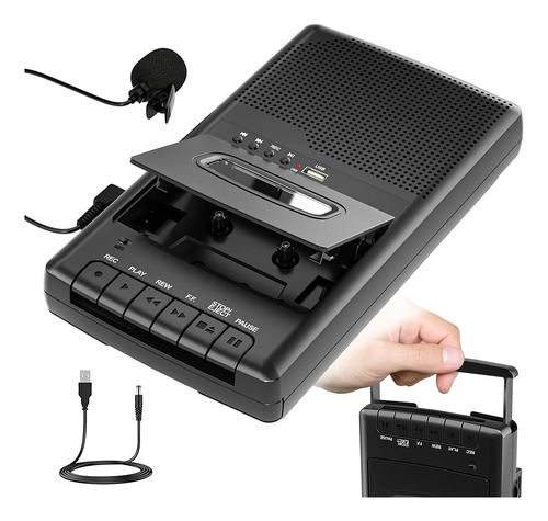 Reproductor De Casete Portátil Con Micrófono No Empotrado,