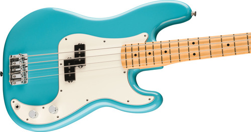 Baixo 4 Cordas Fender Player Ii Precision Bass Aquatone Blue Acabamento Do Corpo Envernizado Cor Azul Orientação Da Mão Destro