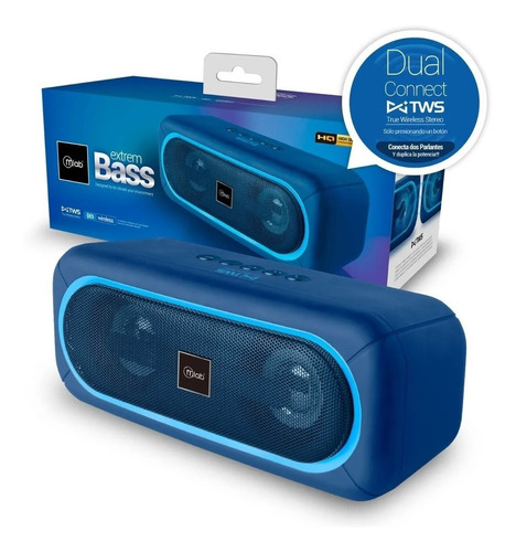 Parlante Bluetooth Extrem-bass Twins Microlab - Blue 8909