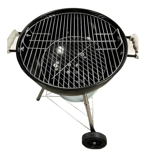 Imagen 2 de 2 de Parrilla móvil Olina Parrilla carbón premium para asados 93cm de alto 25cm de profundidad y 45cm de diámetro negra
