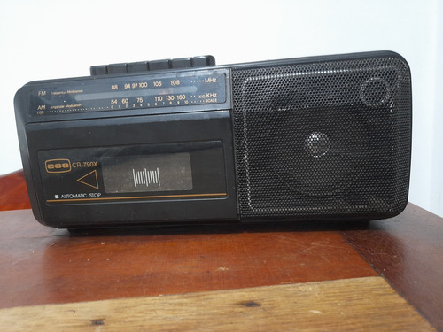 Radio Am Fm Cce Cr-790x Não Funciona Ler Descrição Preto (Usado)