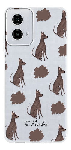 Funda Para Motorola Para Mujer Perrito Xolo Manchas Nombre