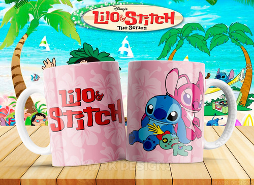 Plantillas Digitales Lilo Y Stitch 1 Editables Psd,jpg Tazas
