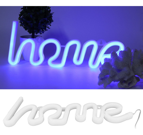 Letrero De Pared Único Con Diseño De Casa Led De Neón, Propu