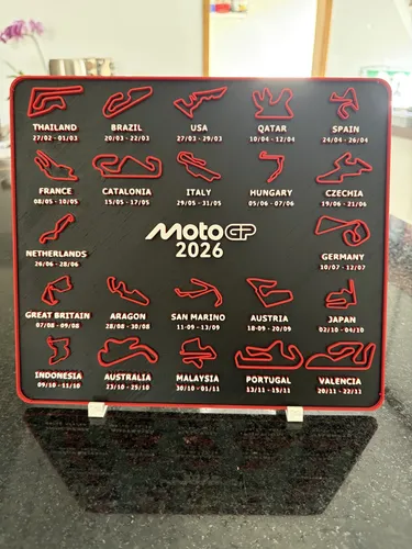 Calendário 2026 Motogp Em 3d | MercadoLivre
