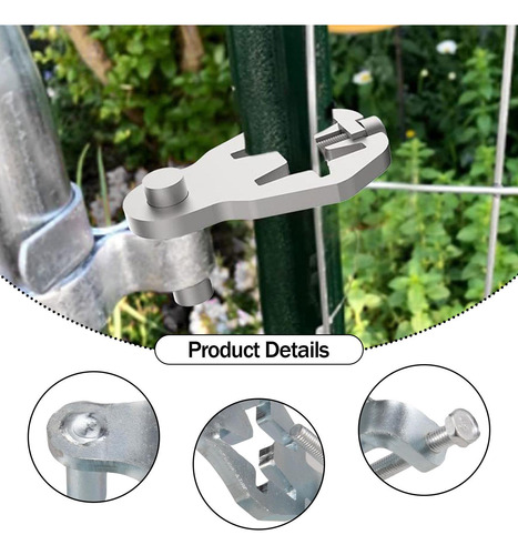 2 Piezas T Post Gate Pins, Percha De Puertas De Plata