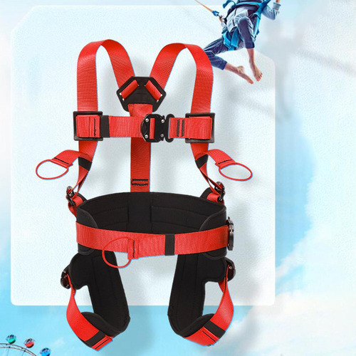 Niños Niño Bungee Trampoline Arnés Cinturón De Rojo