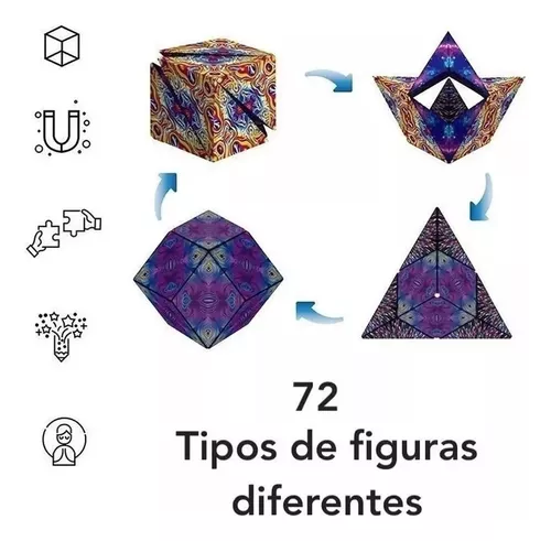 Cubo Rubik Magico Magnetico 72 Formas Ingenio Antiestres 3d