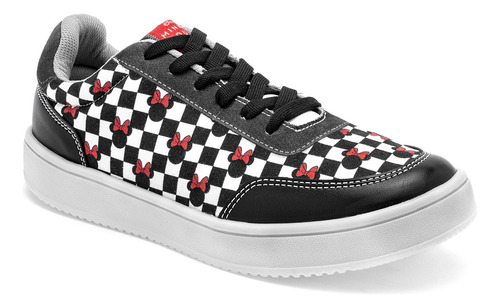Tenis Mujer Minnie Mouse 3928 Negro Blrj 121-476