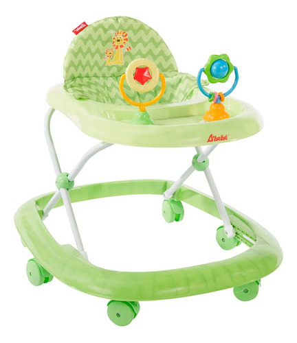 Andadera D Bebe Zoo Altura Ajustable Color Verde Verde