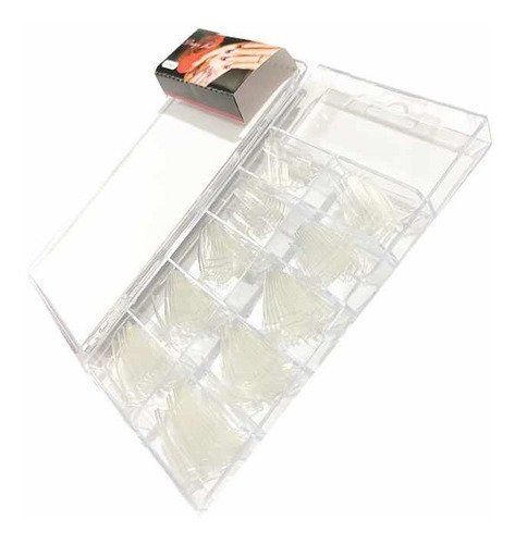 Pack 6 Tips Color Transparente/blanco/hueso