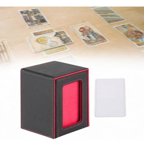Funda Para Tarjetas Trading Card Deck Box, Tarjetero Negro Y
