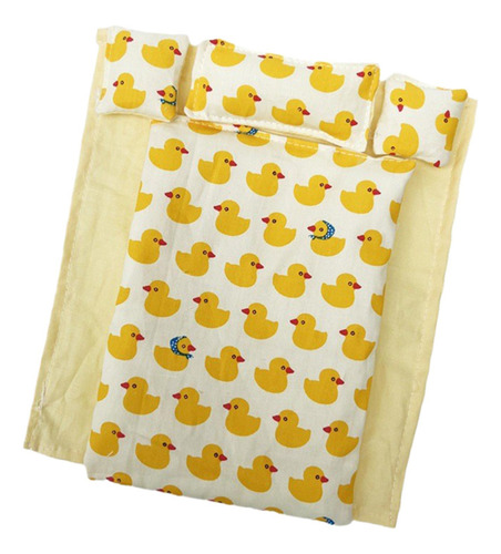 Mini Edredón De Ropa De Cama A Escala 1/12, Almohadas Para
