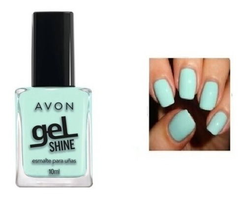 Freshly Minted Verde Esmalte Gel Shine Avon Larga Duracion