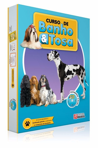 Imagem 1 de 3 de Curso De Banho E Tosa + 3 Dvds Com Aulas / Rideel