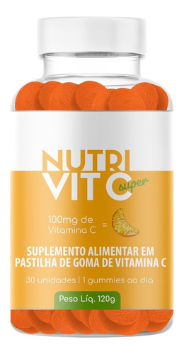 Suplemento Vitamina C Em Goma 120g Nutrihealth Super Vit C