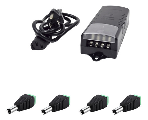 Kit Fuente Epcom C/salida De 12 Vcd A 5 Amper Con 4 Salidas.