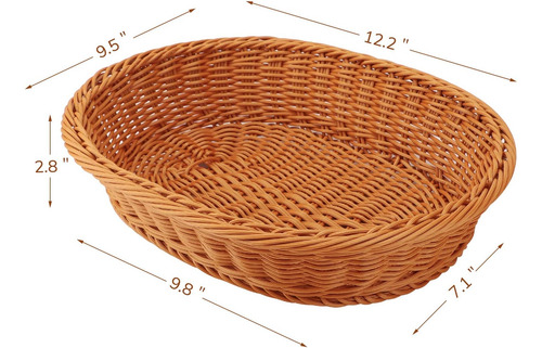 Cesta De Mimbre Eusoar, 12.2x 9.5x 2.8 3pcs Mesa De Mesa Com