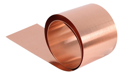 A Rolo De Folha De Cobre Folha De Cobre Puro 1m, 0,1mm