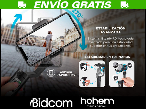 Estabilizador Trípode De Celular Hohem Isteady Xe Compatible