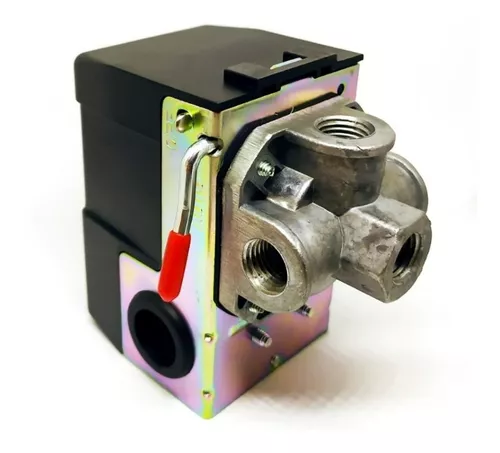presostato manifold regulador manómetros compresor de aire 90-120 PSI  ajustable