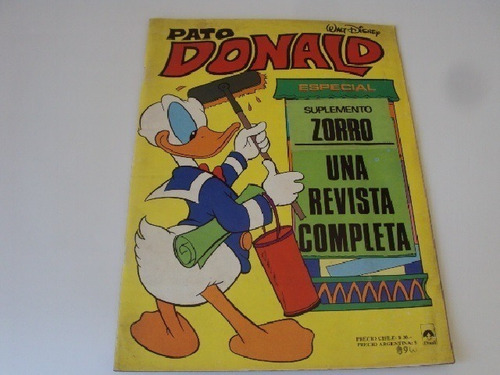 Revista Disney Pato Donald 106 C/revista Del Zorro Pincel