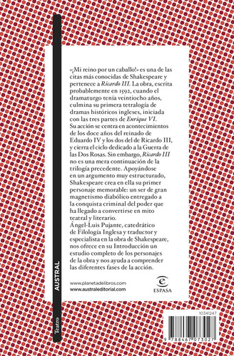 Ricardo Iii, De Shakespeare, William. 1, Vol. 1. Editorial Austral México, Tapa Pasta Blanda, Edición 1 En Español, 2024