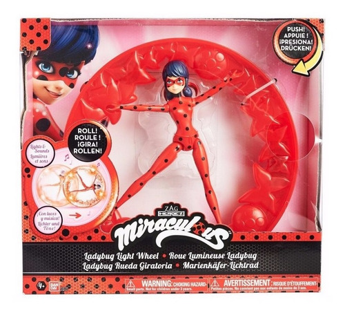 Imagem 3 de 6 de Miraculous As Aventuras De Ladybug Roda Giratória - Bandai