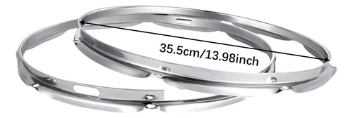 2 Peças Lug Drum Hoop Conjunto De 14 Polegadas 8 Furos