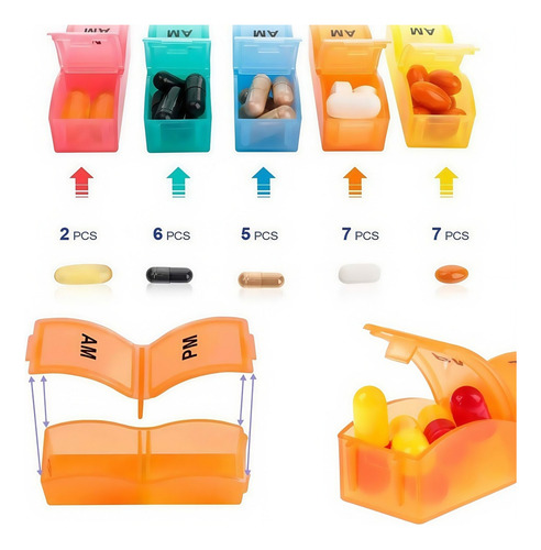 Organizador De Pastillas Portátil