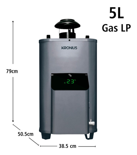 Calentador Eléctrico Rápida Recuperación 5 L Gas L.p