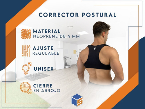 Corrector Postura Espalda. Espaldera Postural Neoprene Dema
