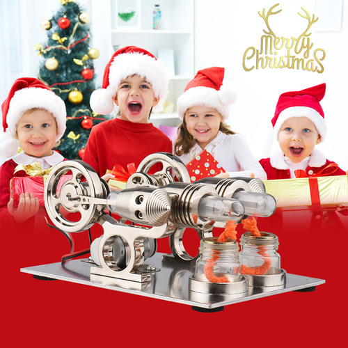 Kit De Motor Hot Stirling Engine, Modelo Físico De Doble Gen