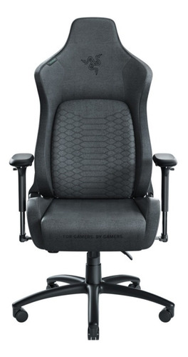 Imagen 2 de 2 de Silla de escritorio Razer Iskur gamer ergonómica gris oscuro con tapizado de tela