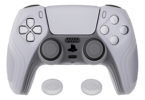 Funda De Silicona Edición Samurai Protectora Para Ps5 Mando Color Blanco Claro