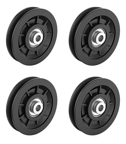 4 Polea 90mm De Cojinete Universal Rodamiento Para Gimnasio