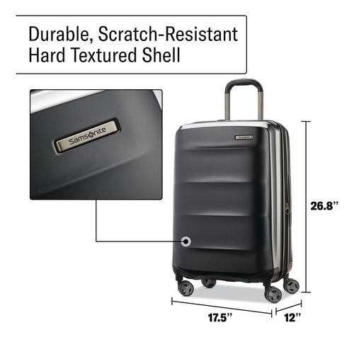 Equipaje Samsonite Octiv, Carcasa Rígida Ligera De 24 Pulgad