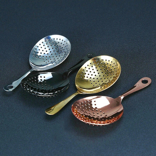 Imagen 3 de 7 de Colador Julep Para Coctelería En Colores Negro Oro Cobre