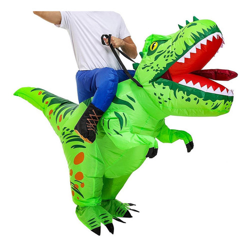 Disfraz Inflable De Dinosaurio Montado En 150 A 190cm