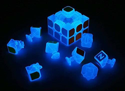 Cubo De Velocidad Fluorescente Azul 3x3 Glow Dark Magic Spee