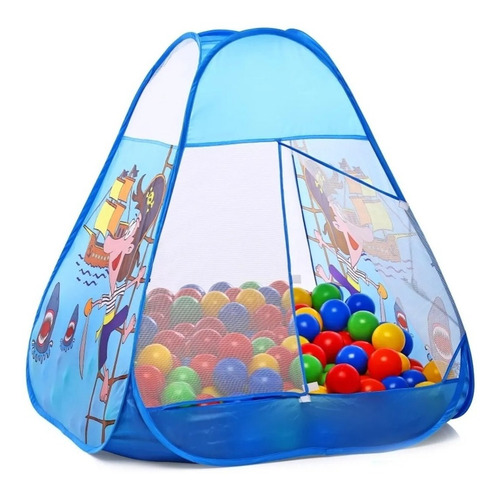 Imagen 1 de 6 de Pelotero Pirata 75 Pelotas Autoarmable Niños / Open-toys 125