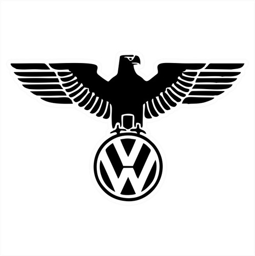 Adesivo Wolksvagen Logo Aguia  Carro Vintage  Kit12pcs 