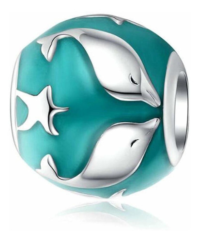 Colgante  Cangrejo Pescado Para Pulsera Pandora Plata Fr32m