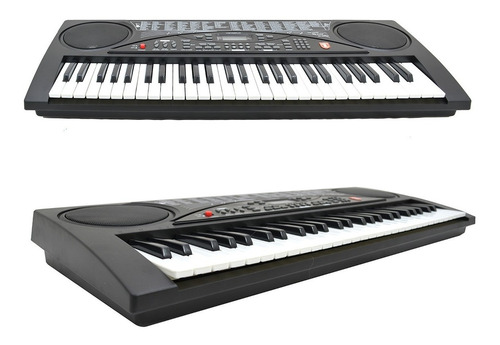 Imagen 1 de 9 de Teclado Electrico Musical Microfono 54 Teclas Graba Melodias