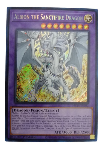 Yugioh Albion The Sanctifire Dragon Secreto (Usado)